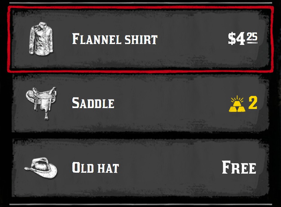 Prices on the right
